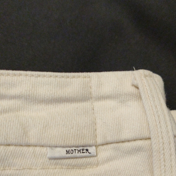 MOTHER. Women's White Frayed Hem Pants - Picture 13 of 16